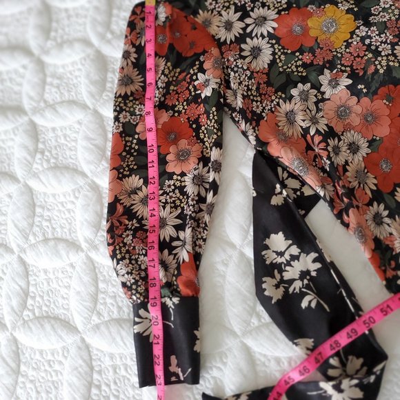 Zara Floral Long Sleeve Blouse - Picture 11 of 11